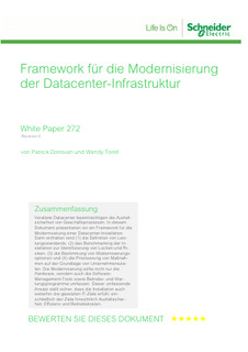 Framework für die Modernisierung der Datacenter-Infrastruktur