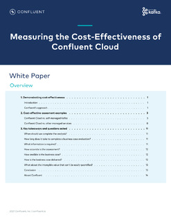Measuring the Cost Effectiveness of Confluent Cloud