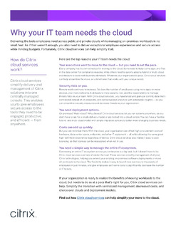 5 reasons your IT team needs cloud