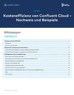 Kosteneffizienz von Confluent Cloud – Nachweis und Beispiele