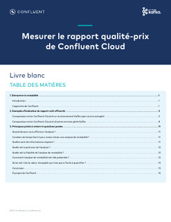 Mesurer le rapport qualité-prix de Confluent Cloud