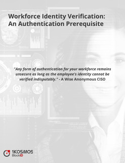 Workforce Identity Verification: An Authentication Prerequisite