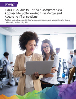 Taking a Comprehensive Approach to Software Audits in Merger and Acquisition Transactions