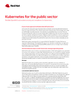 Kubernetes For The Public Sector