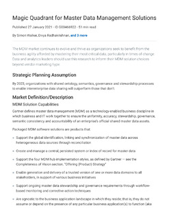 2021 Gartner Magic Quadrant for MDM Solutions