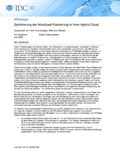 Optimierung der Workload-Platzierung in Ihrer Hybrid Cloud