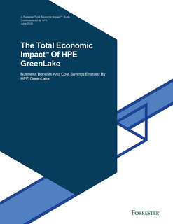 The Total Economic Impact™ Of HPE GreenLake