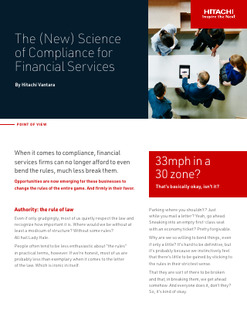 The (New) Science of Compliance for Financial Services