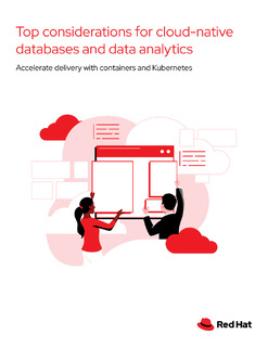 Top Considerations for Cloud-Native Databases and Data Analytics