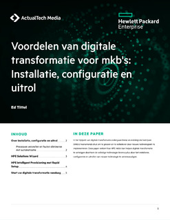 Voordelen van digitale transformatie voor mkb’s: Installatie, configuratie en uitrol