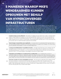 5 MANIEREN WAAROP MKB’S WENDBAARHEID KUNNEN OPBOUWEN MET BEHULP VAN HYPERCONVERGED INFRASTRUCTUREN