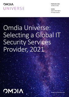 Omdia Universe: Selecting a Global IT Security Services Provider, 2021
