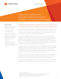 Modernisez l’analyse et les applications dans le Cloud pour accélérer votre transformation digitale