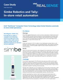 Intel® RealSense™ Computer Vision Technology helps Simbe Robotics automate retail operations.
