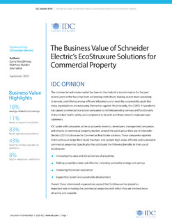 The Business Value of Schneider Electric’s EcoStruxure Solutions for Commercial Property