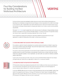 Four Key Considerations for Building the Best Multicloud Architecture