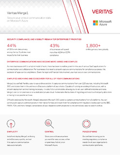 Veritas Merge1: Secure Your Critical Communication Data on Microsoft Azure