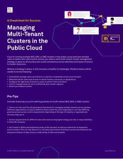 Managing Multi-Tenant Clusters in the Public Cloud