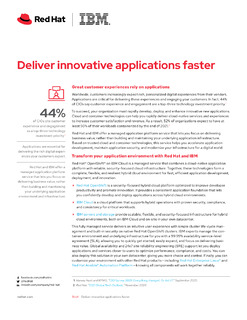 Deliver Innovative Applications Faster