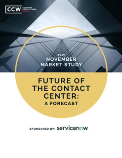 Future of the contact center: a forecast