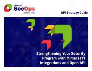 API Strategy Guide- Strengthening your Security Program with Mimecast’s Integrations and Open API