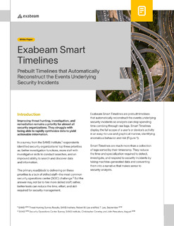 Exabeam Smart Timelines