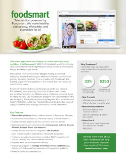 Telenutrition Powered by Foodsmart: We Make Healthy Eating Easy, Affordable, and Accessible for All