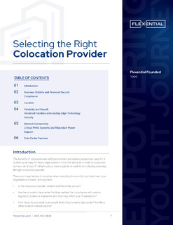 Selecting the Right Colocation Provider