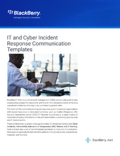 IT and Cyber Incident Response Communication Templates