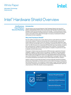 How Intel® Hardware Shield transforms security with ‘out of the box’ solutions