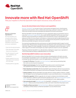 Innovate More with Red Hat OpenShift