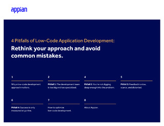 4 Pitfalls of Low-Code Application Development