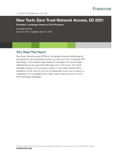 New Tech: Zero Trust Network Access