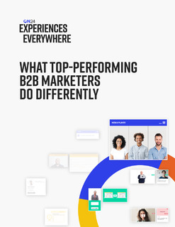 Transform Your Marketing: Learn What Top-Performing B2B Marketers Do Differently