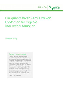 Ein quantitativer Vergleich von Systemen für digitale Industrieautomation