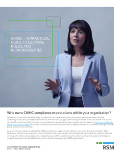 CMMC: A practical guide to defining roles and responsibilities