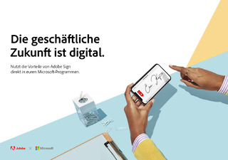 Take your business digital. Get the most out of your Microsoft investment with Adobe Sign_DE