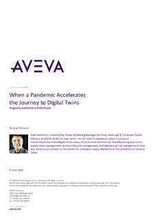 When the Pandemic Accelerates the Journey to Digital Twins