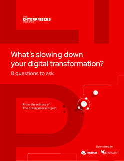 What’s Slowing Down Your Digital Transformation?