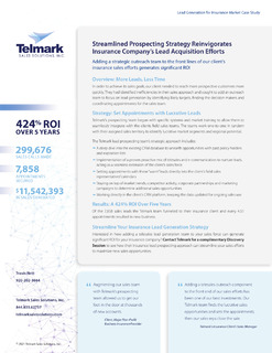 Streamlined Prospecting Strategy Reinvigorates Insurance Company’s Lead Acquisition Efforts