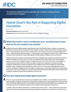 Hybrid Cloud’s Key Role in Supporting Digital Innovation