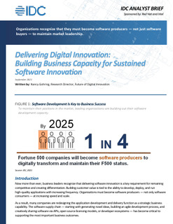 Delivering Digital Innovation: Building Business Capacity for Sustained Software Innovation