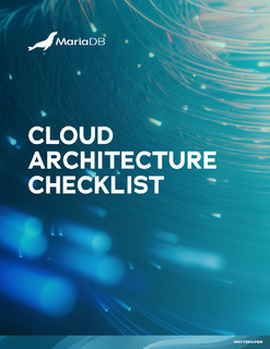 Cloud Architecture Checklist