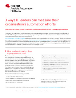 3 Ways IT Leaders Can Measure Their Organization’s Automation Efforts