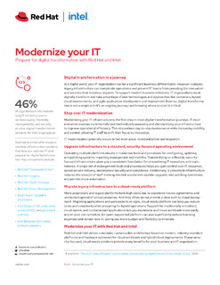 Modernize your IT: Prepare for digital transformation with Red Hat and Intel