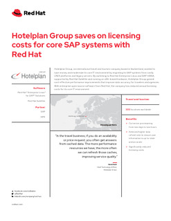 Hotelplan Group Saves on Licensing Costs for Core SAP Systems with Red Hat