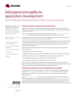 Add speed and agility to application development