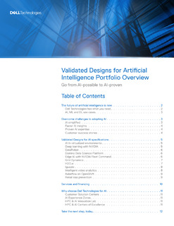 Validated Designs for Artificial Intelligence: Go from AI-possible to AI-proven