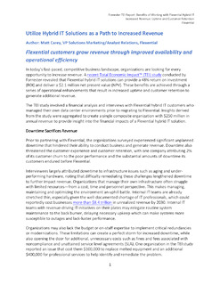Forrester TEI Report: Benefits of Working with Flexential Hybrid IT