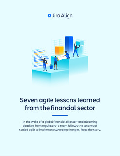 Seven Agile Lessons Learned from the Financial Sector